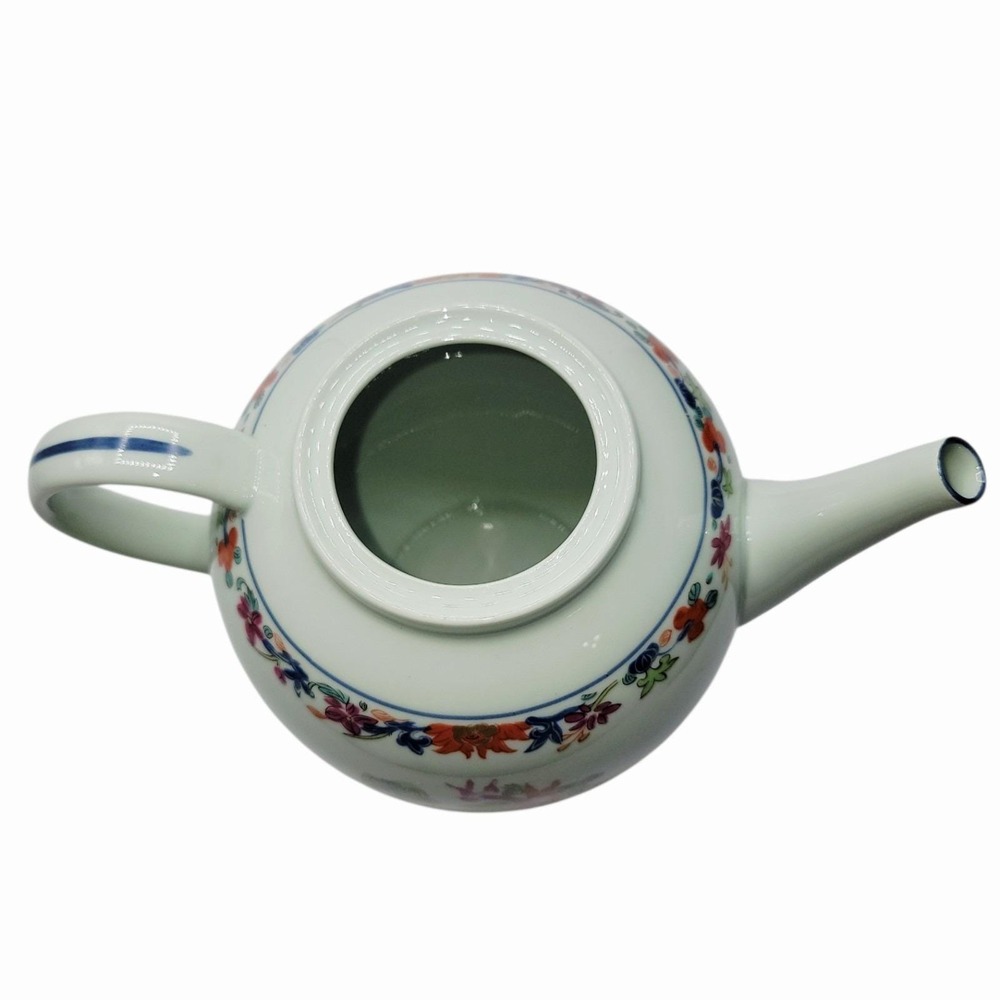 Puiforcat Limoges France Kiang She Porcelain Teapot Chinese Fish Motif 8" No Lid - Picture 5 of 8